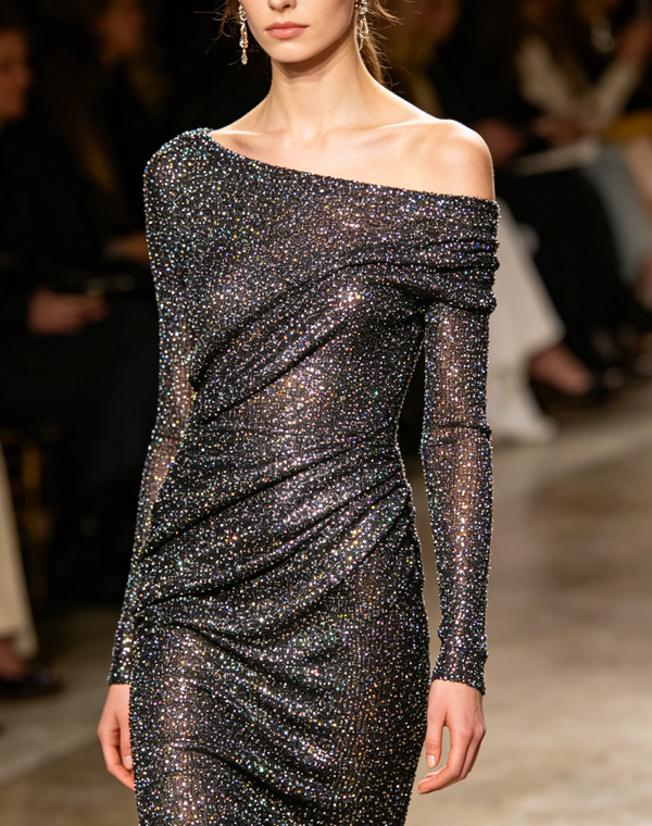Lurex glitter knit fabric (2)